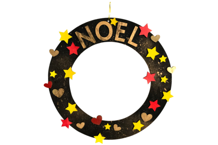 Wooden Christmas Wreath + Accessories - 4 - Christmas Wreaths - 10doigts.com - Christmas Wreaths – 10doigts.fr
