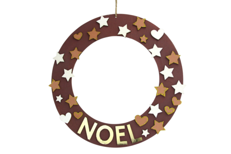 Wooden Christmas Wreath + Accessories - 5 - Christmas Wreaths - 10doigts.com - Christmas Wreaths – 10doigts.fr