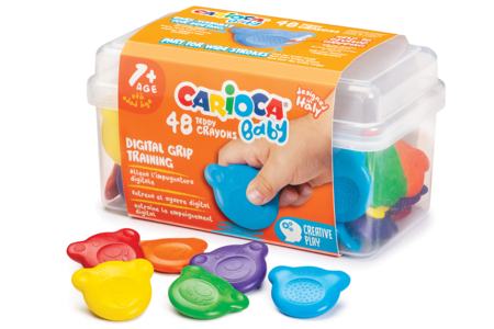 crayón cera carioca baby - Crayones de cera – 10doigts.fr