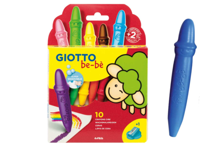 Giotto Be-Bé Wax Crayons - 10 Pieces - 1 - Wax Crayons - 10doigts.com - Wax Crayons – 10doigts.fr