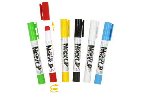 Twist Makeup Crayons - 6 Pieces - 1 - Creative Makeup for Kids - 10doigts.com - Creative Makeup for Kids – 10doigts.fr