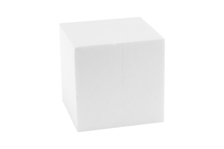 8 cm Polystyrene Cube - 1 - Decorative Shapes - Polystyrene - 10doigts.com - Decorative Shapes - Polystyrene – 10doigts.fr