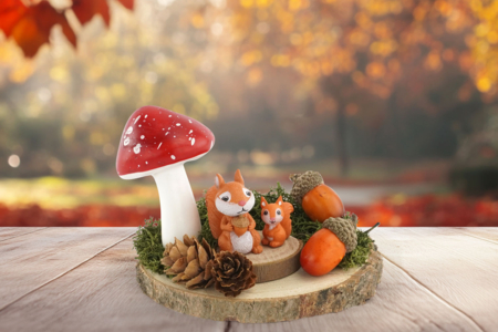Deco Otoño Ardilla - Univers Miniature: casa de muñecas y miniaturas – 10doigts.fr