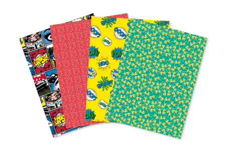 Decopatch Mix - 4 Sheets Comic Theme - 1 - Decopatch Papers - 10doigts.com - Decopatch Papers – 10doigts.fr
