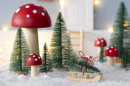 Snowy Decorative Christmas Trees - 5 Pieces - 8 - Nature Christmas Decor - 10doigts.com - Nature Christmas Decor – 10doigts.fr