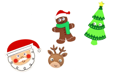 Foam Rubber Christmas Stickers - 12 pcs - 7 - Christmas Stickers - 10doigts.com - Foam Stickers – 10doigts.fr