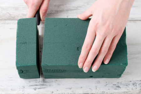 découpe de Bloc de mousse florale - Floral Arrangements Supports – 10doigts.fr