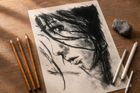 compressed charcoal drawing - Graphite Pencils and Leads for Drawing – 10doigts.fr