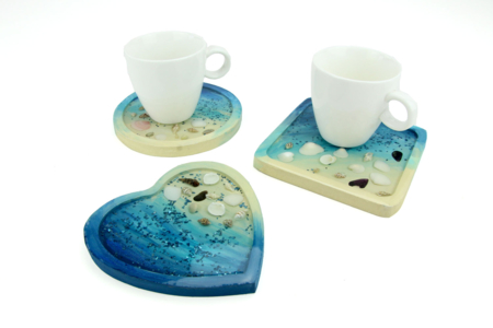 posavasos de resina - Objetos de madera para la cocina – 10doigts.fr