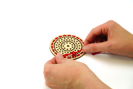 telar etapa 2 - Bolas de Navidad DIY – 10doigts.fr