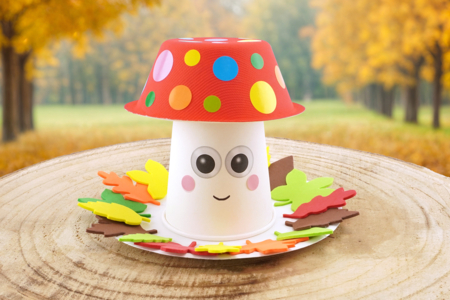 DIY otoño hongo bosque niños - Actividades manuales Otoño – 10doigts.fr