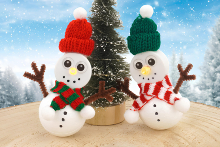 Light-Up Snowman for the Christmas Tree - 2 - Christmas Crafts - 10doigts.com - Christmas Crafts – 10doigts.fr