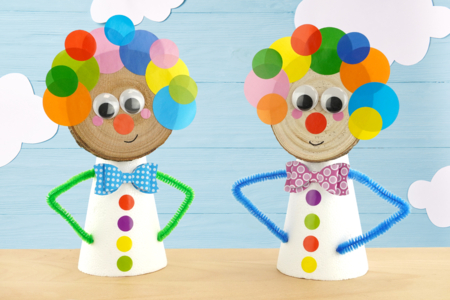 DIY payaso niños carnaval - Actividades manuales Carnaval, Martes de Carnaval – 10doigts.fr
