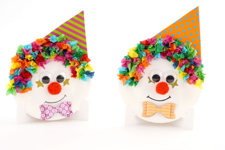 Clown with Tissue Paper - 5 - Carnival, Mardi Gras Crafts - 10doigts.com - Carnival, Mardi Gras Crafts – 10doigts.fr