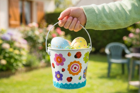 DIY Easter egg bucket - DIY Easter Crafts – 10doigts.fr