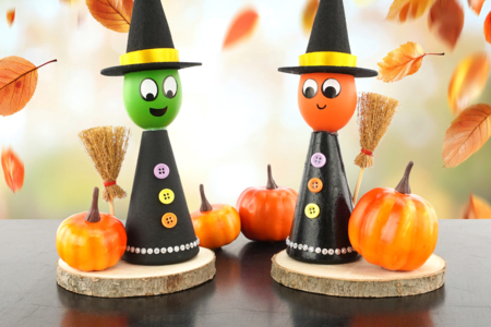 DIY bruja niños - Actividades manuales Halloween – 10doigts.fr