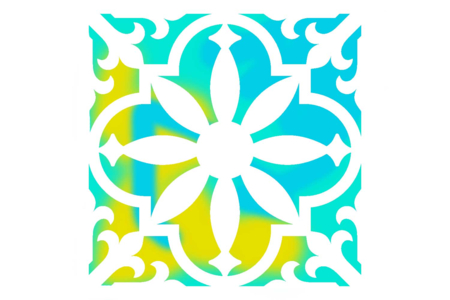 Cement Tile Stencils - 6 Stencils - 10 - Stencil Border - 10doigts.com - Stencil Border – 10doigts.fr