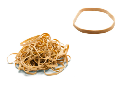 Gomas anchas Ø 12 cm, ancho 1 cm - 22 piezas - Organizar y clasificar – 10doigts.fr