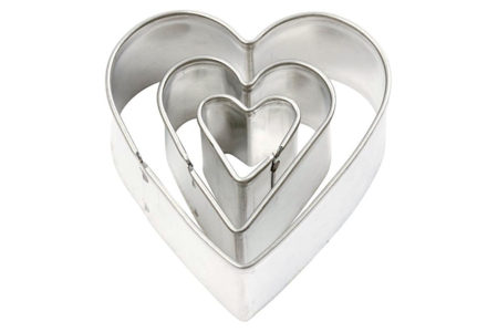 Heart-shaped Cutters - 3 Pieces - 1 - Creative Cookie Cutters for Kids - 10doigts.com - Creative Cookie Cutters for Kids – 10doigts.fr