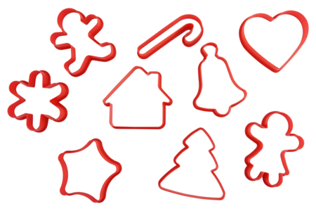 Cortadores de galletas de Navidad de plástico - Cortadores creativos para niños – 10doigts.fr