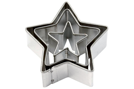Star Cookie Cutters - 3 Pieces - 1 - Creative Cookie Cutters for Kids - 10doigts.com - Creative Cookie Cutters for Kids – 10doigts.fr