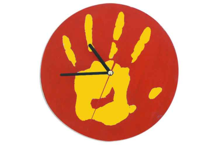 Handprint Clock - 1 - Mother's Day Crafts - 10doigts.com - Mother's Day Crafts – 10doigts.fr