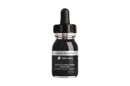 Chinese Ink Nan-King, 30 ml bottle - Fine Art Inks: Chinese Ink and Acrylic Inks – 10doigts.fr