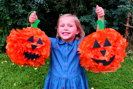 Niño Calabaza Crépont - Actividades manuales Halloween – 10doigts.fr