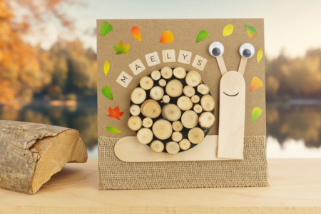 caracol DIY otoño niños actividad fácil - Actividades manuales animales: nuestras ideas creativas para los niños – 10doigts.fr