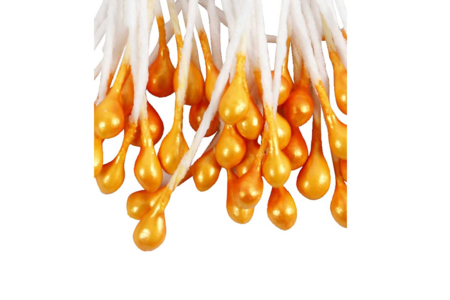 Orange Flower Stamens - 100 Pieces - 3 - Crepe paper flowers - 10doigts.com - Crepe paper flowers – 10doigts.fr