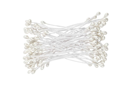 White Flower Stamens - 100 Pieces - 1 - Crepe paper flowers - 10doigts.com - Crepe paper flowers – 10doigts.fr