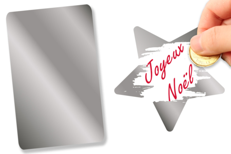 tarjeta de rascar navidad - Papel metálico, brillante – 10doigts.fr