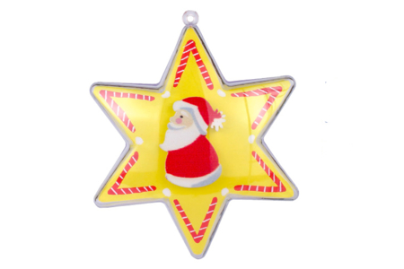 estrella padre noel - Plástico Transparente – 10doigts.fr