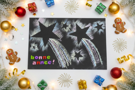 Chalk stars kids activity - Christmas Crafts – 10doigts.fr