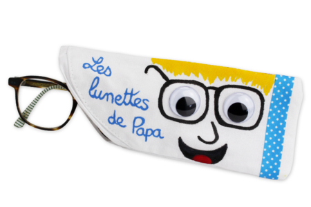 White Cotton Glasses Case - 2 - Cotton, Linen - Textiles - 10doigts.com - Cotton, Linen - Textiles – 10doigts.fr