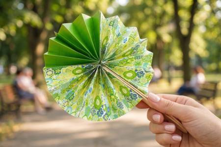 abanico DIY niños actividad verano - Manualidades para verano – 10doigts.fr
