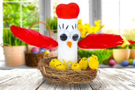 Fabricar Pollos y pollitos de Pascua - Actividades manuales DIY Pascua – 10doigts.fr