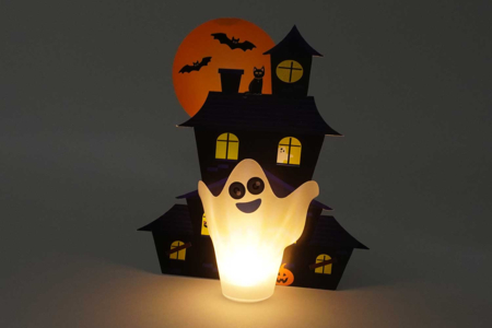 Light-Up Haunted Mansion Kit - 3 Pieces - 3 - Halloween Craft Kits - 10doigts.com - Halloween Craft Kits – 10doigts.fr