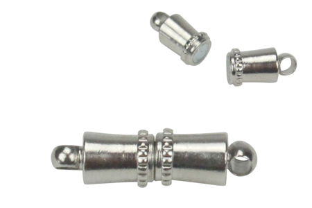 Silver Magnetic Clasps - 8 Pieces - 3 - Jewelry Clasps - 10doigts.com - Jewelry Clasps – 10doigts.fr