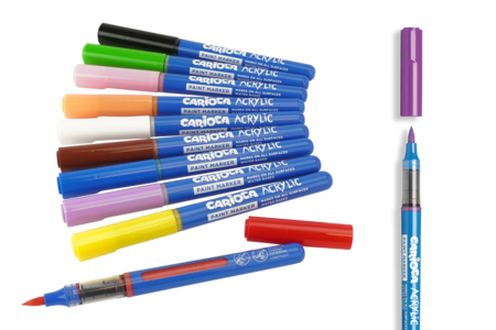 carioca acrylic brush marker - Paint Markers – 10doigts.fr