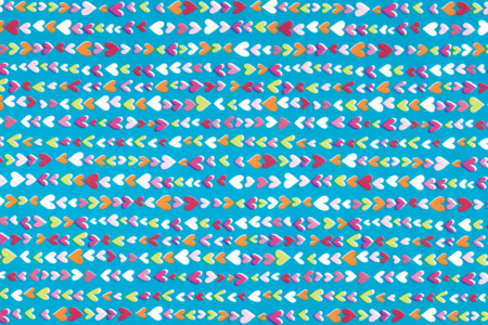 hoja decopatch corazones azul - Papel DECOPATCH – 10doigts.fr