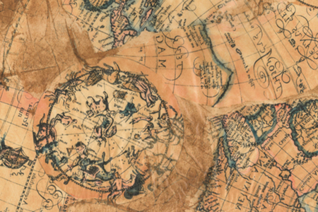 hoja mappemonde - Papers Vernis-colaje – 10doigts.fr