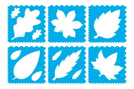 hojas de árbol - Plantillas de naturaleza – 10doigts.fr