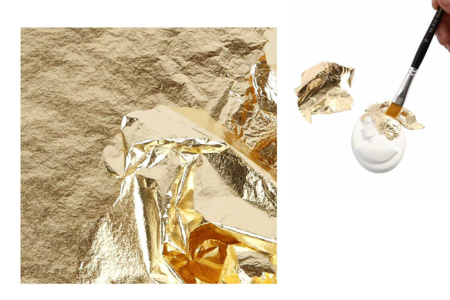 hojas de transferencia doradas - Papel metálico – 10doigts.fr