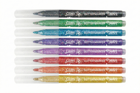 JOVI Glitter Pens - 8 Colors - 1 - Fancy Markers - 10doigts.com - Fancy Markers – 10doigts.fr