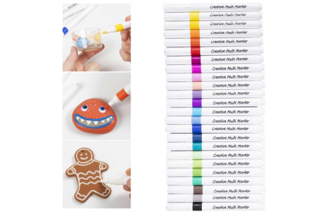 Rotuladores acrílicos - 24 colores ultra opacos - Marcadores de pintura – 10doigts.fr