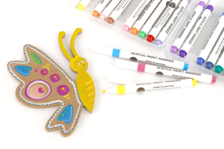 Multi-Surface Acrylic Fine Tip Markers - 3 - Paint Markers - 10doigts.com - Paint Markers – 10doigts.fr
