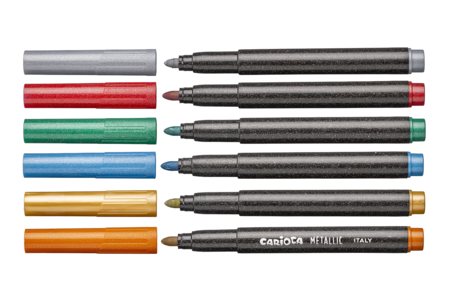 rotuladores carioca metalizados - Rotuladores de punta ancha – 10doigts.fr