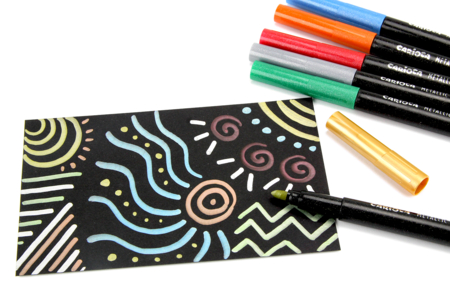 rotuladores metálicos carioca niños - Rotuladores de punta ancha – 10doigts.fr