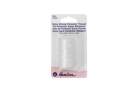 Extra Strong White Thread - 100 m - 2 - Sewing Accessories - 10doigts.com - Sewing Accessories – 10doigts.fr